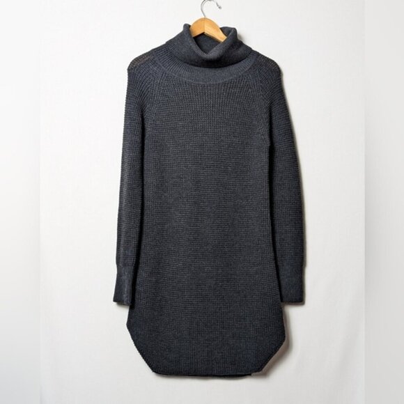 WILFRED Bianca Dress Sweater Long Sleeve Mini Grey Aritzia XS - Picture 6 of 11